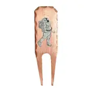Astronaut Golfer Forged Copper Divot Repair Tool by Sunfish Golf