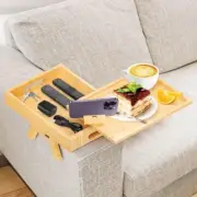 Sofa Armrest Tray with Storage Box,Sofa Arm Table Mobile Phone Stand Side Table