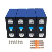 [EU Direct] CNEEL EVE 4Pcs EVE Grade A 3.2V 304Ah LiFePO4 Battery Cells with Original Welding Double Holes Studs for DIY