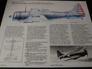 Douglas SBD Dauntless Aircraft Picture Out of Print Article Spec Sheet Wall Art