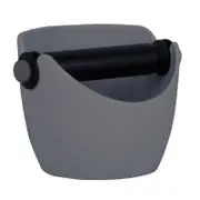 Avanti Knock Box Coffee Barista Accessory Compact Anti Slip Grind Tamper Grey