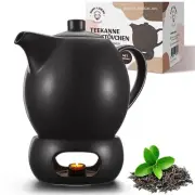 Ceramic Teapot with Strainer and Warmer 40 oz Large Tea Pot with Infuser for ...