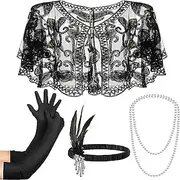Retro Vintage Roaring 20s 1920s Cosplay Costume Outfits Flapper Headband The Great Gatsby Wedding Guest Sequins Tassel Fringe Women's Christmas Halloween Carni