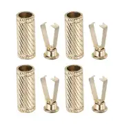 Shoelace Tips 4Pcs Shoelace Head Tips for Shoes String Light Gold Tone Style B