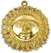 [Indian Impressions] Handcrafted Brass Sun Wall Hanging | Vastu & Feng Shui Symbol for Prosperity & Health | Sacred Home & Office Decor | Ideal for Living Room, Entrance & Spiritual Spaces