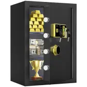 Suavir 4 CuBic Feet Cabinet Safe Box Security Safe w/ Fingerprint Lock for Home
