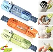 DWYYWSM 3 PCS 3 in 1 Cup Lid Gap Cleaning Brush Set, Multifunctional Bottle Cleaning Brush, Silicone Cup Lid Gap Cleaner, Home Kitchen Crevice Cleaning Tools