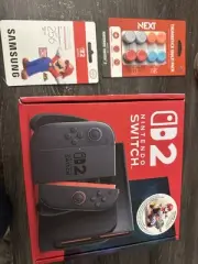 Nintendo Switch 2 Mario Cart Gamer Bundle Limited Edition Memory card and sticks