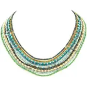 Choose Your Color, African Styled Handmade Glass Seed Beads Color Necklace