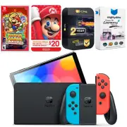 Nintendo Switch Red/Blue OLED + Paper Mario Thousand Year Door + $20 eShop Card