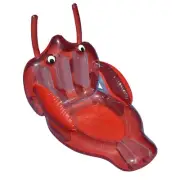 Swim Central 58IN Scarlet Lobster Inflatable Pool Floating Lounge Raft