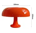 Italy Designer Led Mushroom Table Lamp for Hotel Bedroom Bedside Living Room