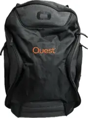 NWT Ogio QUEST LOGO Embroidery Backpack 15" Laptop 18.5x12x8 Black/Grey NEW