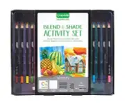 40pc Crayola Signature Blend & Shade Activity Set - Pencils, Oil Pastels & Brush