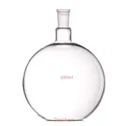 5000ml 1-Neck 24/40 Plat Bottom Glass Flask 5L Lab Flat Reaction Bottle