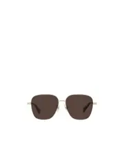 Logo logo sunglasses 56 Brown