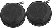 Ipetboom 2Pcs Round Portable Watch Case for Travel Durable Storage Box Compact Design for Trips Protects From Dirt Scratches Thoughtful present for Watch Enthusiasts
