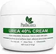 PurSources Urea 40% Healing Cream 4 Oz - Best Callus Remover + Free Pumice Stone - Moisturizes And Rehydrates Feet To A Healthy Appearance