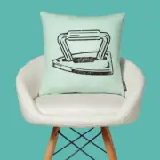 Monopoly Iron Letterpress Square Cushion