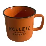 Bulleit Frontier Bourbon Whiskey Orange Ceramic Cups Mug Coffee Cup Spirits