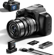 Digital Camera, 4K&64Mp Cameras for Photography, Video Camera, 40X Zoom Vlogging