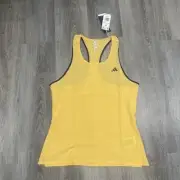Adidas Adizero Running Singlet Shirt Tank Orange Womens Size S IN1117
