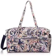 Vera Bradley Women's Performance Twill Medium Travel Duffle Bag Tangier Paisl...