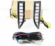 LED DRL Daytime Running Light Front Bumper Fog Lamps with Turn Signal Assembly Accessories Compatible With Nissan Compatible With Rogue 2021 2022