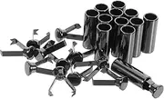 [BESTYASH] 12Pcs Zinc Alloy Rope Stoppers Durable Drawstring End Caps for Hoodies Pants and Accessories Fasteners for Fashionable Outfits Stylish and Reliable Cord Locks