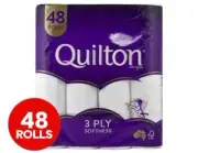 Quilton 3 Ply Toilet Paper Rolls 48pk Toilet Roll Tissue Paper Free Shipping