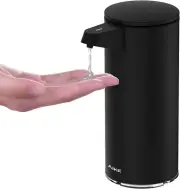 9.5 Oz. Rechargeable Automatic Sensor Liquid Soap Dispenser Pump, Matte Black, M