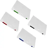 DOITOOL 4pcs Portable Document Organizer File Storage Cases for Office Home Stylish Transparent File Boxes Tidy Storage
