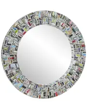 Peyton Lane Eclectic Round Glass Wall Mirror