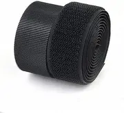 1meter 20/25/30/50/100mm Strong Adhesive Hook Loop Fastener Tape Strip Nylon Sticker for Sewing DIY No Glue (Color : 16mm Black 1meter)