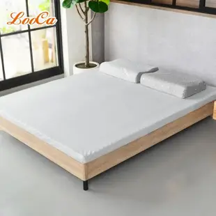 【LooCa】石墨烯能量8-12cm薄床墊布套MIT-拉鍊式(記憶床墊/乳膠床墊/日式床墊 適用)-單人