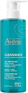 [Eau Thermale Avène] Cleanance Cleansing Gel Soap Free Cleanser for Acne Prone, Oily, Face & Body, Alcohol-Free