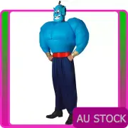 Mens Inflatable Aladdin Blow Up Costume Genie Live Action Prince Disney Funny