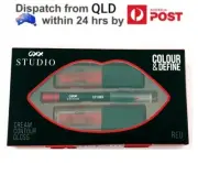 3PCS Lip Care Colour Set Colour & Define Lip Cream Contour Liner Lip Gloss - Red