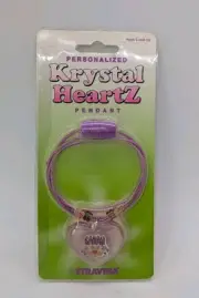 Krystal Heartz Girl's Necklace w/Pendant | Personalized Name: SARAH