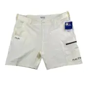 NEW Huk Men's Next Level 7" Performance Fishing Shorts Ivory • 2XL