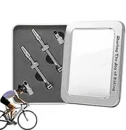 Tubeless Valve Stem - 44/60/65 mm Aluminium Wheel Valve Stem Stem Kit - Includes 2 Valve Stem Caps for Road Bikes
