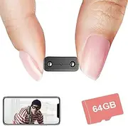 Rettru Spy Camera Hidden Camera : Smallest Nanny Cam Secret Camera 2.4G WiFi Mini Home Security Camera Wireless HD1080P Battery Operated with Night Vision,Motion Detection,Cloud Storage (64GB)