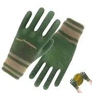 Yard Gloves Women | Garden Gloves for Working,Rubber Tools Accessories, Waterproof & Thorn-Proof for Weeding, Digging, Raking, Pruning