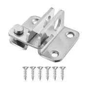 Flip Latch, Gate Latches Slide Bolt Latch Safety Door Lock Catch, Silver Tone