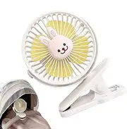 Wezalget Outdoor Stroller Fan | Electric Children's Outdoor Fan | Low Noise Cooling Supplies for Bedsides, Car Seats, Student Beds, Cribs