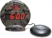 Sonic Bomb Extra Loud Alarm Clock Bed ShakerVibrate Alert + AU Adaptor CAMO