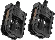 ibasenice 2pcs Mountain Bike Pedals Lightweight Nylon with Wide Platform Non Slip Design Sealed Bearing for Enhanced Stability Rough Trails