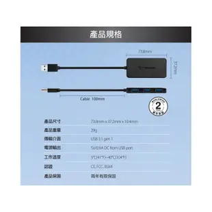 Transcend 創見 極速USB 3.1 HUB 4埠集線器 (TS-HUB2K)