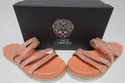 Vince Camuto Rallsan Sz US 8.5 M EU 39 Women's Leather Espadrille Sandals Mimosa