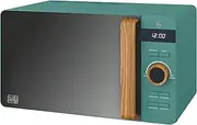 Swan SM22036LGREN Nordic LED Digital Microwave with Glass Turntable, 6 Power Levels & Defrost Setting, 20L, 800W, Green